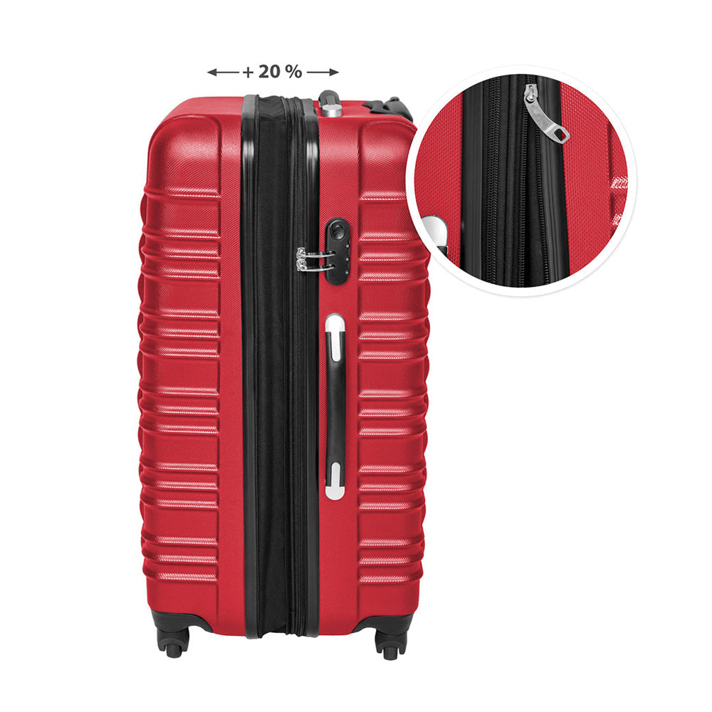 Set de 4 trolere cabina, 4 culori-rosu