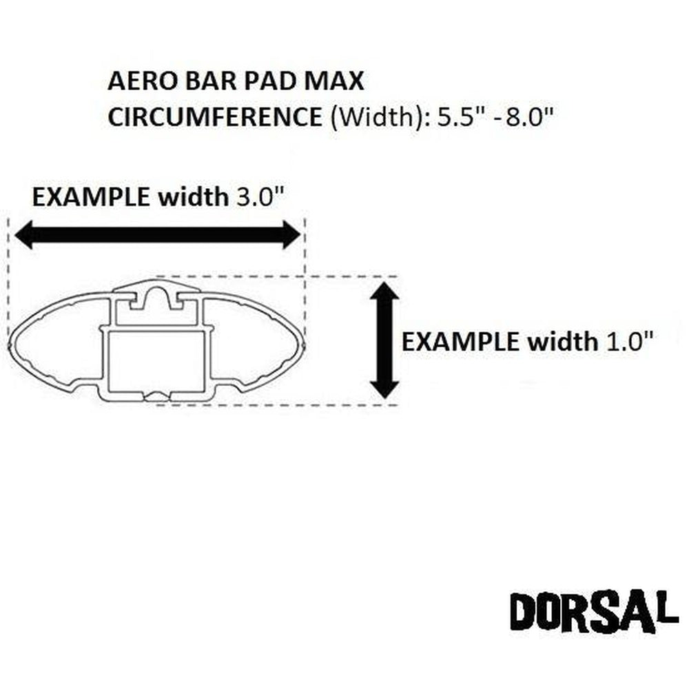DORSAL Aero Roof Rack Pads with 15 ft Surf Straps - Pack of 4 for Car Surfboard Kayak SUP Long