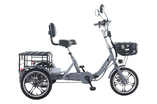 Foldable cargo e-trike - 48v 350w rear-drive, top speed 25km/h, 16 inch tire