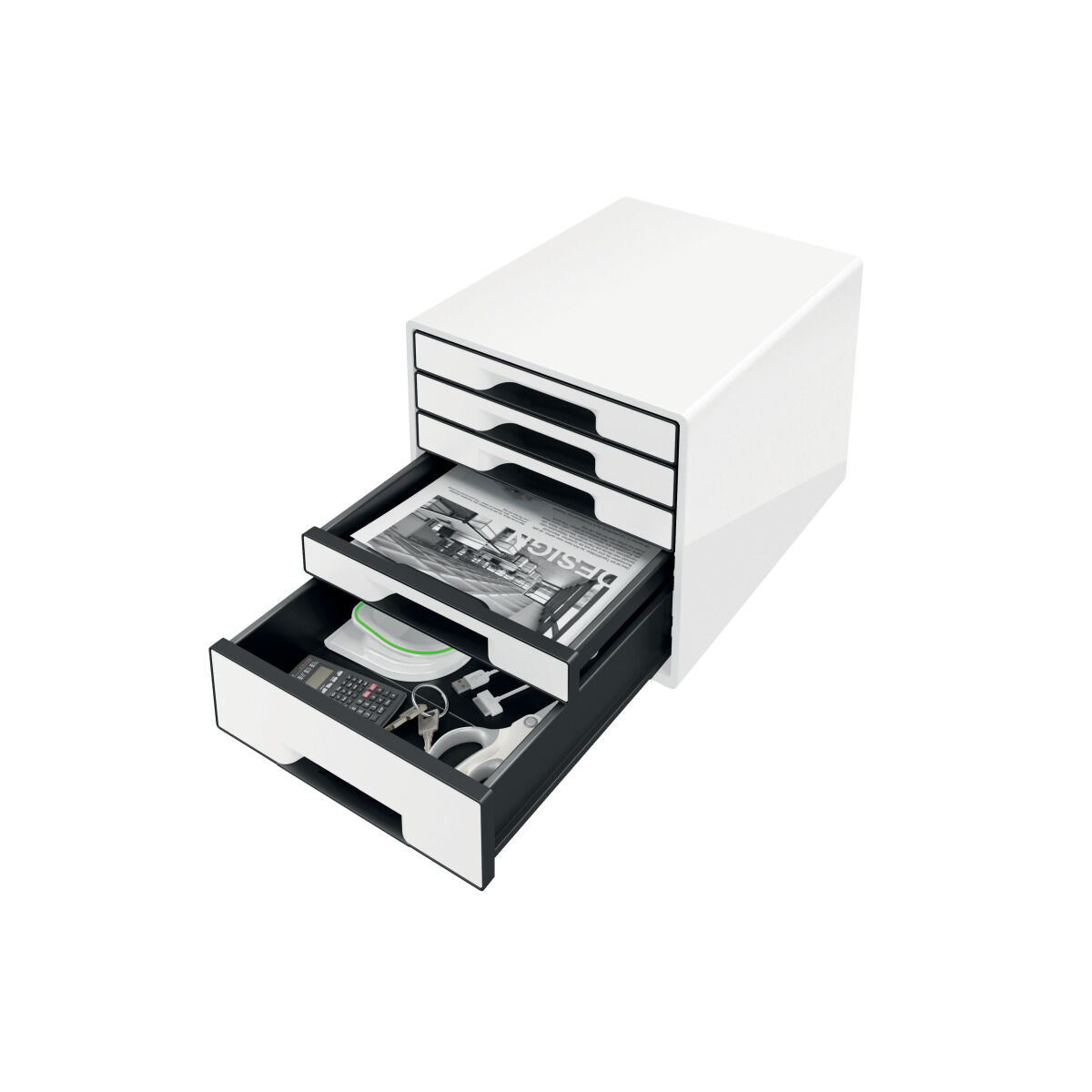 Filing Cabinet Leitz WOW CUBE Black-3