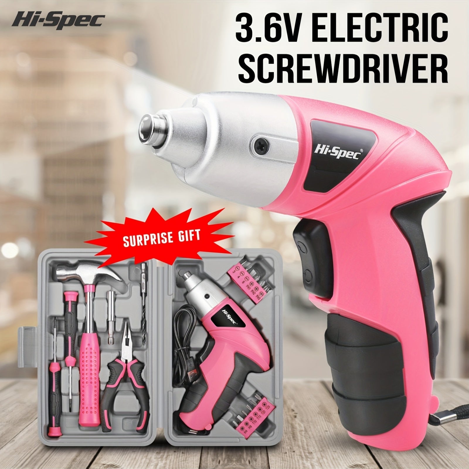 Cordless Electric Screwdriver Tool Set-1