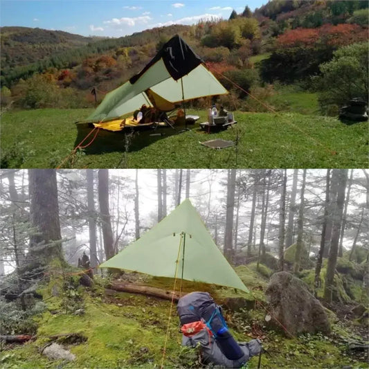 Ultralight Waterproof Flysheet Tent Shelter (Green)