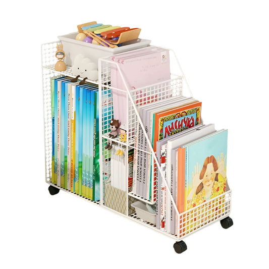 Mobile Storage Cart with Wheels for Desk Organization-0