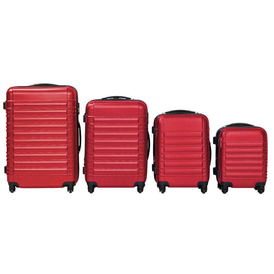 Set de 4 trolere cabina, 4 culori-rosu